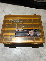 Plano 1152 Magnum Plastic Tackle Box Organizer, Adjustable Dividers, Brown