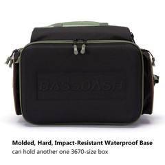 BASSDASH Pro Fishing Tackle Backpack – Water Resistant, Rod Holder & Rain Cover