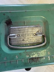 Vintage Liberty Fishing Tackle Box 13″ X 5″x 7″ USA