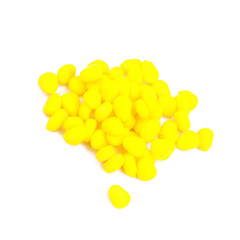 Floating Yellow Corn Artificial Fishing Baits 50pcs TPR Soft Scented for Carp
