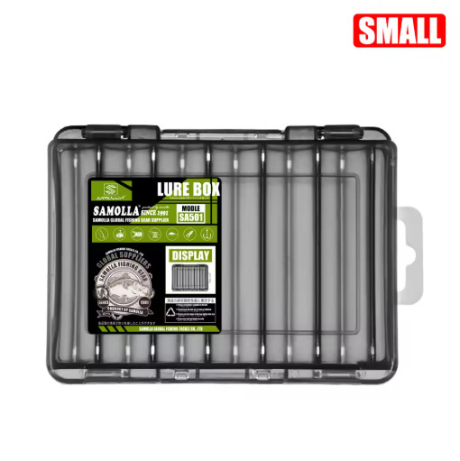 SAMOLLA Double Sided Fishing Tackle Box Organizer for Lures Hooks Baits