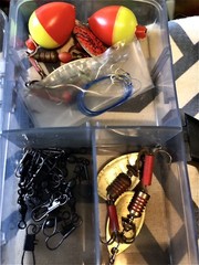 Ready2Fish Tackle Box Kit Variety of Tackle Loop Box American Summer Gone Fishin
