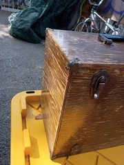 Vintage Hoffman’s Wood Fly Fishing Tackle Box Cod Fishing Rockfish Full Box Bass