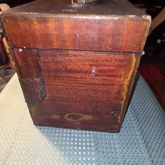 Rare Mengelux Deluxe Wooden Tackle Box Utility Chest w/ Cantilever Trays 1948-53