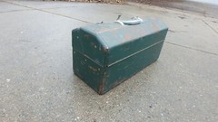 Vintage Grip-Loc Metal Tackle Tool Box Walton Products Made in USA