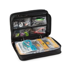 Soft Bait Binder 1490 Tackle Organizer Holds 42 Bags Waterproof Carry Case New