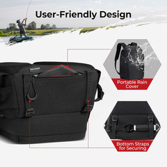 Fishing Tackle Backpack, Rod & Gear Holder, Water-Resistant | 15L