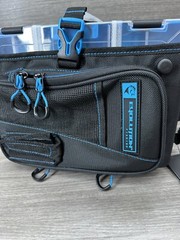 Evolution Outdoor S36005-EV Drift Blue/Black Fishing Tackle Sling Bag w/ Trays