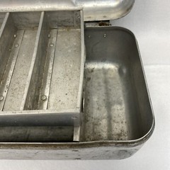 Aluminum Tier Tackle Box 5″x7″x18″ In Fair Condition. See description A