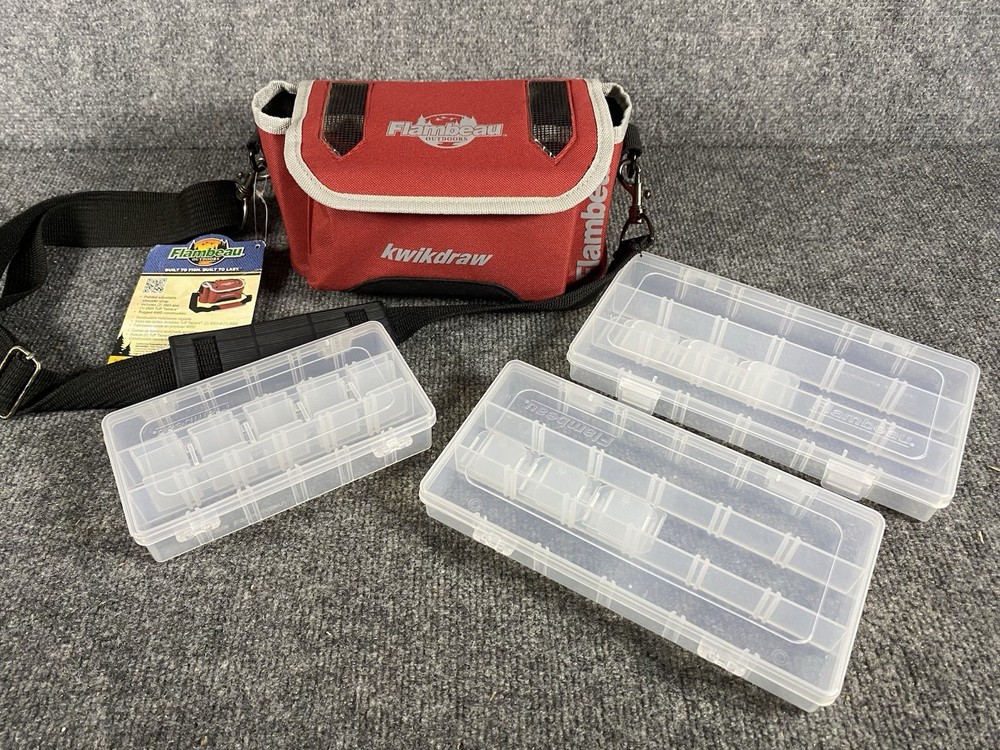 Flambeau Kwikdraw Tackle Storage System Red Tackle Bag 3501ST NEW Old Stock