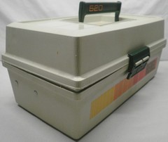 Vintage Rebel 520 Plastic Fishing Tackle Box 2 Trays