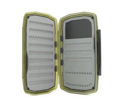 UPG Foam Waterproof Walkabout Large Olive Fly Box – Lightweight Dustproof Impact