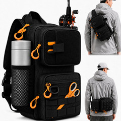 Flipfit 9L X-Pac Tactical Sling Tackle Bag Lightweight Storage Fishing Backpack