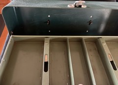 Vintage Grip-Loc Green Metal Tackle Box, Walton Products USA- w/ Key | FREE S&H
