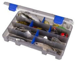 Tackle Box and Bait Storage Organizer Plastic Case 11 Inches Long 2 Pack