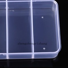 Plastic 5 Compartments Fishing Tackle Box for Fishing Lures Hooks Tools Storage