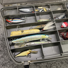 Plano Guide Series Magnum Tackle Box No. 1444 w Misc. Lures and Gear- Graphite
