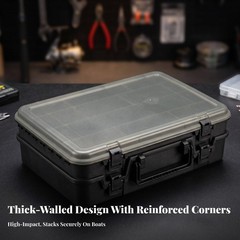 Fishing Tackle Box Tight-Fitting Double-Layer Storage Box for Travel, Fishermen