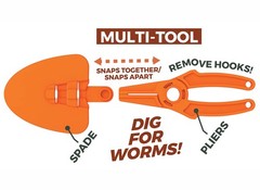 Flambeau Outdoors Wild Bite Fishing Tackle Box Kit | One Size, Orange