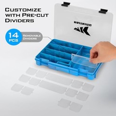 Utility Tackle Boxes, 3600 and 3700 Fishing Tackle 3600(4Pack) Blue Camouflage