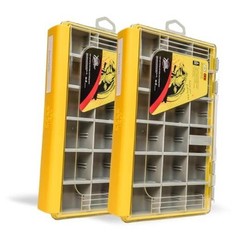 Deluxe Fishing Tackle Box, Waterproof 3600 and 3700 2 3600 Yellow 2 packs