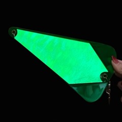 9 Inch Triangular Trolling Flasher Paddle ABS with Glow Stickers