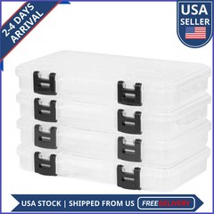 Plano 3500 ProLatch Stowaway Utility Tackle Box 4 Pack Fishing Storage Blue
