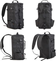 Fishing Backpack, 2 Fishing Rod Holders Fishing Tackle Backpack without 4 Tackle