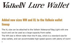 Valkein Lure Spoon Wallet Size M 95 x 220 x 35 Parallel Green (6161)