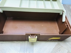 Plano Molding Co. Model 2200 2 Tray Tackle Box Vintage Fishing Gear