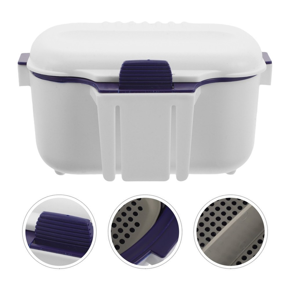 Portable Durable Plastic Worm Bait Box Insulated Live Bait Storage Container