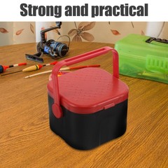 2 Pcs Bait Preservation Box Plastic Worm for Fishing Live Container
