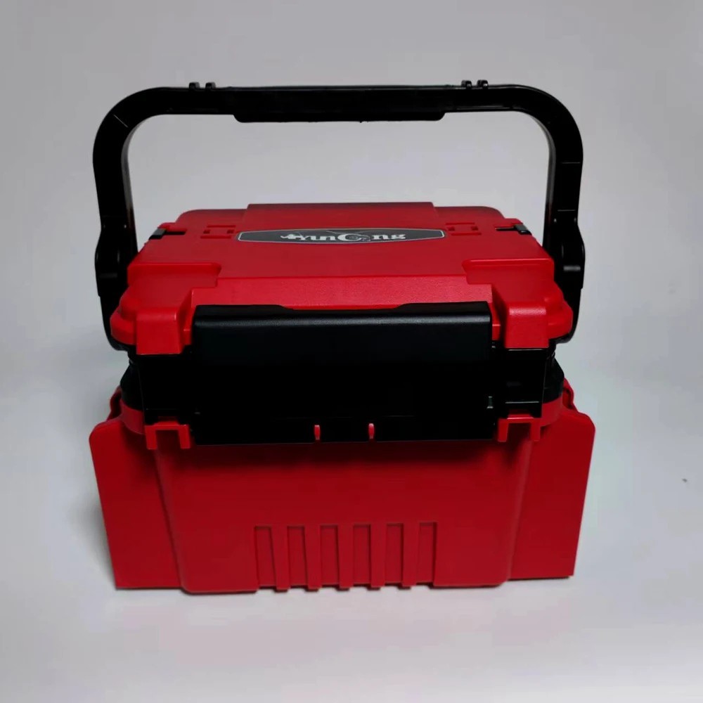 Double Layer Lure Fishing Box Gear Tackle Accessory Storage Organizer Bag Case