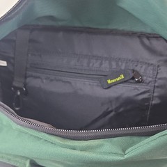 Explorer Adventure Tackle Bag Green Black 5 Pockets Shoulder Strap Fabric