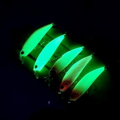 Glow Minnow Lures 5PCS 5g 65g 8g Long Distance Cast Fishing Bait for Bass Perch