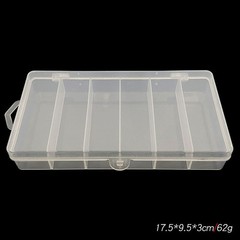 Bait Box PVC Plastic Transparent 17.5×9.5x3cm 1pc Accessory Box Bait Box