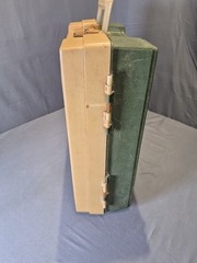 Vintage Plano 767 Tackle Box Hard Case Plastic Beige Green Orange Dividers