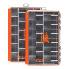 KastKing HyperSeal Waterproof Tackle Box, 3700 (2 Packs), Orange