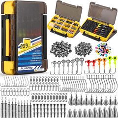 Kit de Accesorios de Pesca 229 Piezas Caja de Aparejo de Pesca Organizada