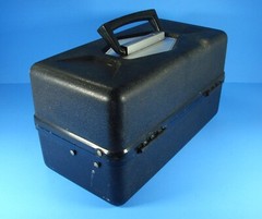 Old Pal 2 Tray Tackle Box With Lures Spinning Reel Soft Plastics Spoons Knife