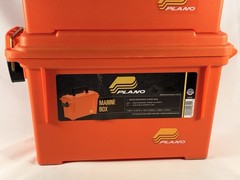 Lot of 2 Plano 1312-52 Marine Box Orange Water Resistant O-Ring Seal USA Nice