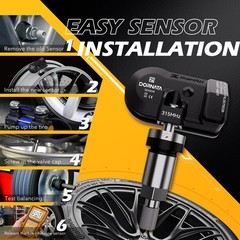 TPMS Sensor,Pre-Programmed Tire Pressure Monitoring Sensor | Compatible with …
