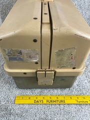 Vintage Plano Molding Co 8700 Fishing Tackle Organizer Box Double Tray Beige