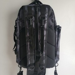 Ghosthorn Fishing Tackle Sling Backpack with Rod Holder, Camouflage