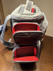 BassPro XPS Backpack Tackle Bag with boxes (top zipper has defect – see desc)