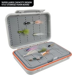 Aventik Large Capacity Waterproof Fly Fishing Box 4Layer Foam Tackle Fishing Box