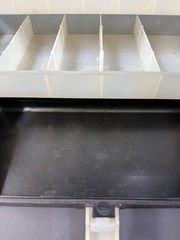 Vintage Fishing Tackle Box My Buddy No. 833 Black White 3-tier Trays Fish Gear