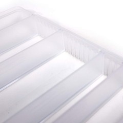 Versus VS-3020NDM Multi-Case, Clear, with 4 Adjustable Dividers, 255 x 190 x 40m
