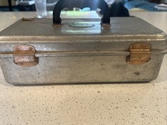 Umco Corporation Tackle Box Silver Vintage Model 131AS Aluminum Case