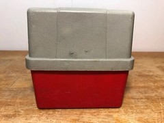 Vintage Plano 411 Tackle Box Red & Grey W/Tray